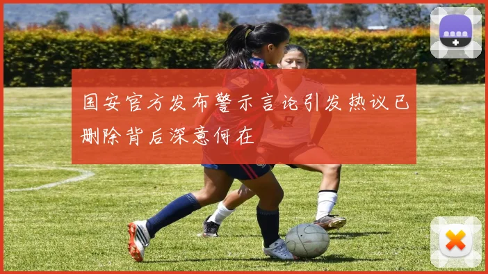 国安官方发布警示言论引发热议已删除背后深意何在